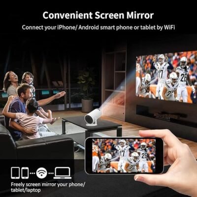 HY300 Android Smart mini Portable Projector with WiFi and Bluetooth