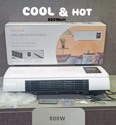 Mini Air Conditioner Fan, Wall Mounted Air Conditioner Fan Cooling And Heating Dual Purpose Small Air Conditioning Fan with Remote Control Air Conditioning Hot Fan for Bedroom Living Room Office
