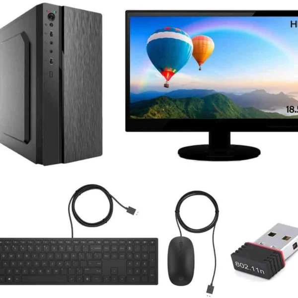 DZAB Assembled Core i3 (4 GB DDR3/500 GB/Windows 7 Home Basic/18.5 Inch Screen/dI3/4GB/500/18.5) (Black)