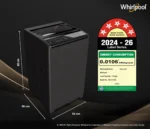 Whirlpool 7 kg Magic Clean 5 Star Fully Automatic Top Load Grey (MAGIC CLEAN 7.0 GENX GREY 5YMW) - Image 2