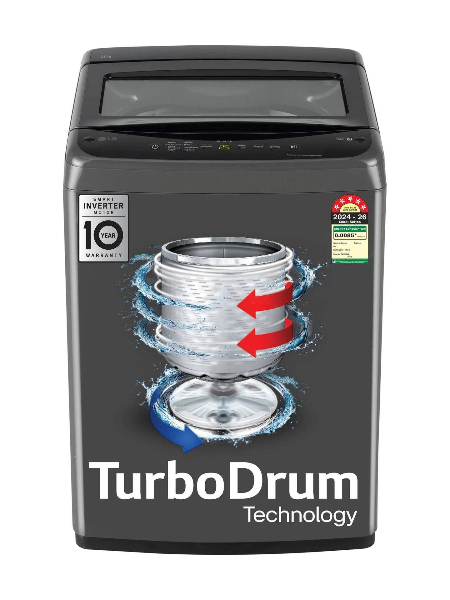 -resized-original-imahrfwdg34hgraw (1) LG 8 kg 5 Star, Smart Inverter Technology, TurboDrum, Smart Diagnosis with Soft Closing Door Fully Automatic Top Load Black (T80VBMB4Z) - Image 1