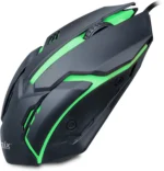 GEONIX Vigor R7 Wired Right Handed Optical  Gaming Mouse with 1200 DPI, 3 Responsive Buttons, Smooth Scroll Wheel, 1-Year Warranty, 1.2m PVC Cable (USB 2.0, Black)