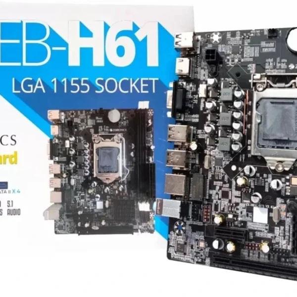 ZEBRONICS H61 LGA 1155Socket Micro-ATX Intel H61 Chipset DDR3 Motherboard for Desktop
